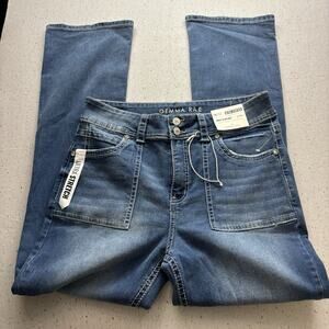 Gemma Rae Curvy Slim Boot Jeans 15/32 NWT Ultra Stretch Hi-Rise Patch Pocket